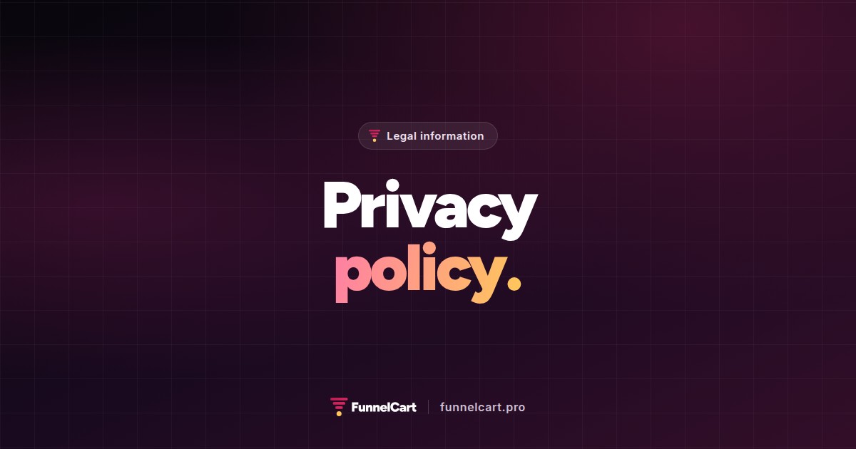FunnelCart privacy policy