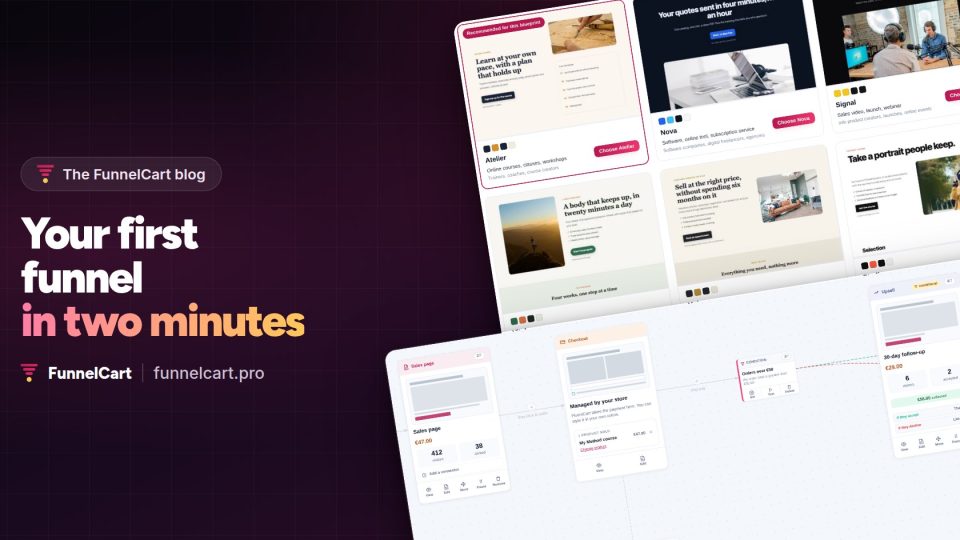 Your first sales funnel in two minutes