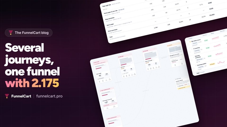 FunnelCart 2.175: several journeys in one funnel